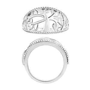 Tree of Life Ring in 10K White Gold (Size 10.0) 3 Grams