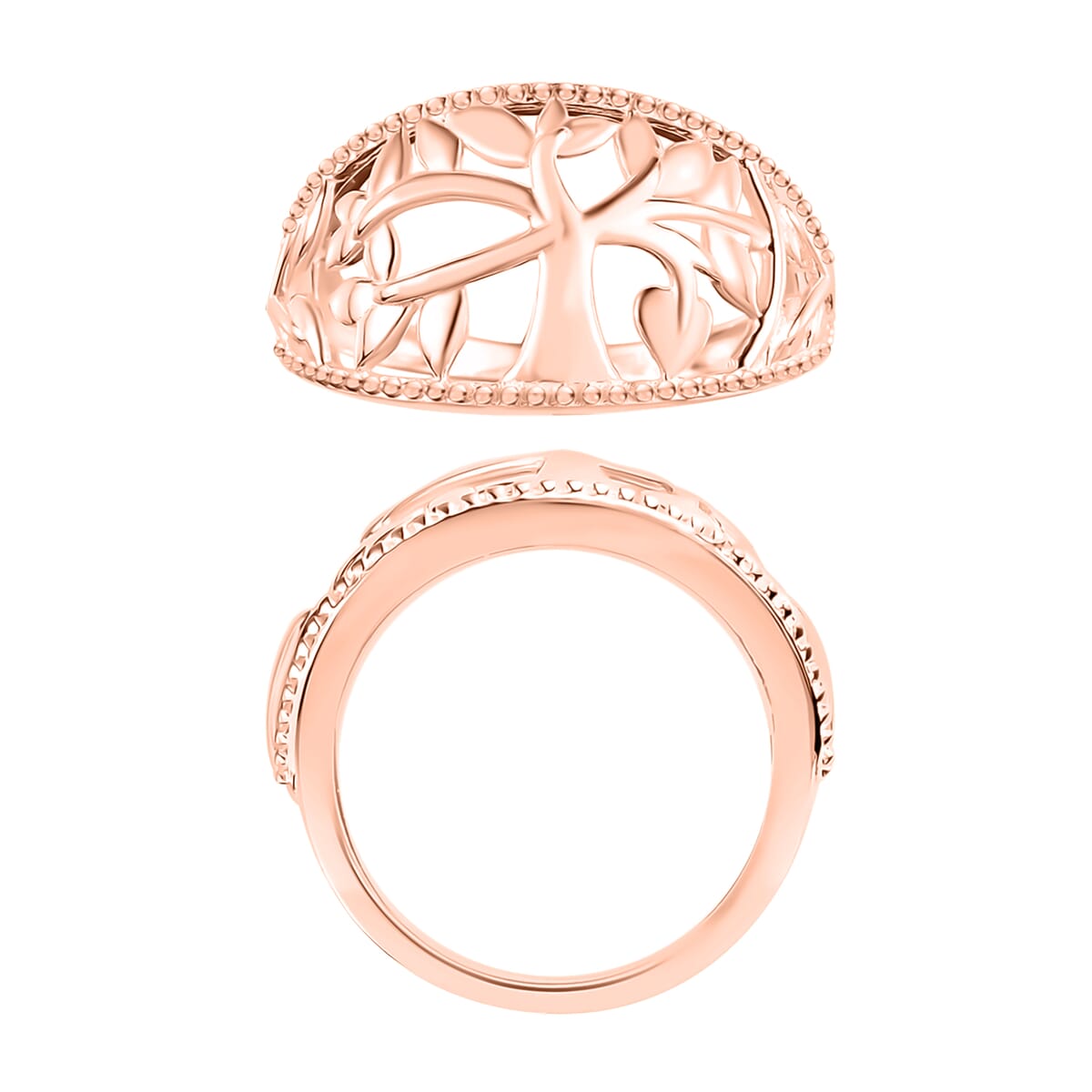 Tree of Life Ring in 10K Rose Gold (Size 9.5) 3 Grams image number 3