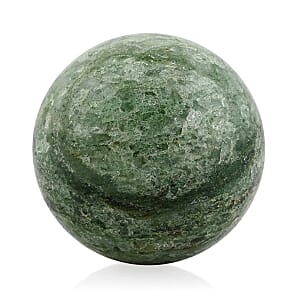 Fuchsite Sphere -S Approx 453.592ctw with Free Wood Stand 10
