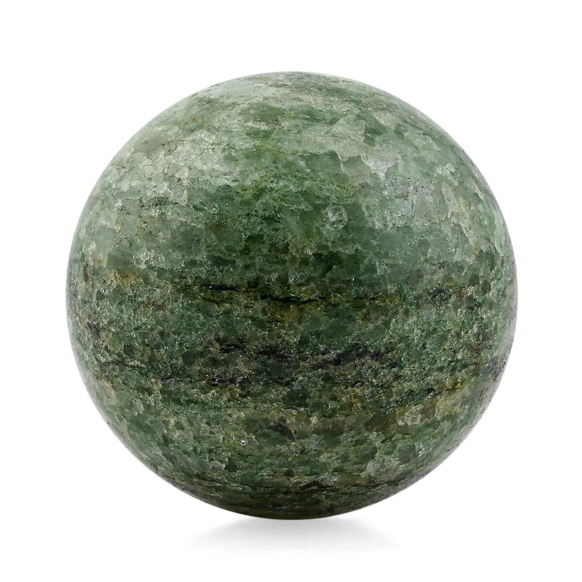 Fuchsite Sphere -S Approx 453.592ctw with Free Wood Stand 10 image number 1