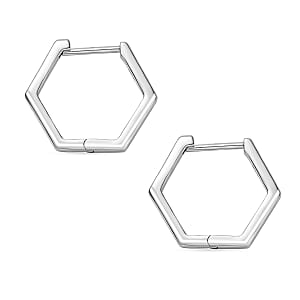 Hoop Earrings in 10K White Gold 3.80 Grams (Del. in 10-12 Days)