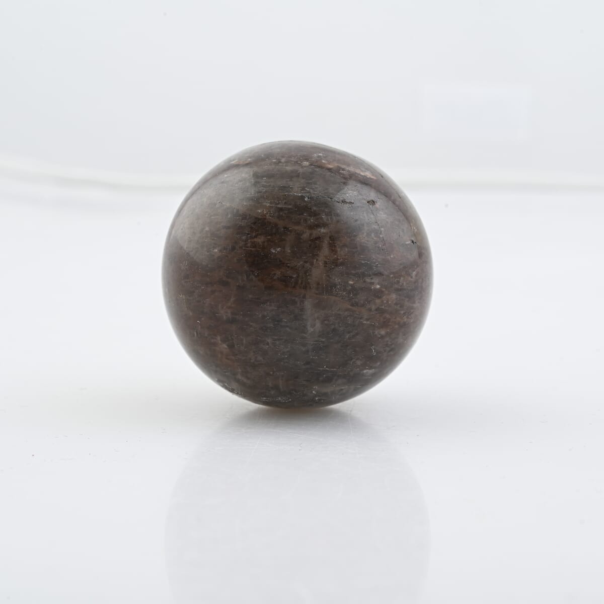 Fire Quartz Sphere -S Approx 718ctw with Free Wood Stand 10 image number 1
