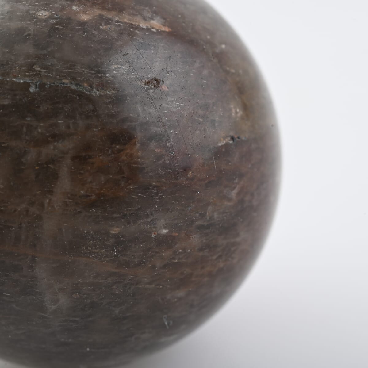 Fire Quartz Sphere -S Approx 718ctw with Free Wood Stand 10 image number 2