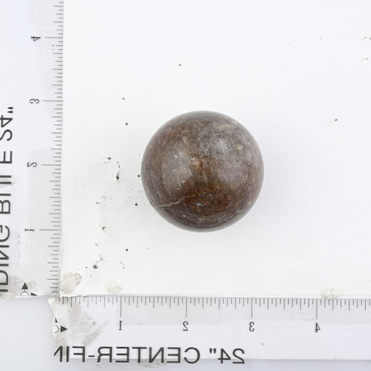 Fire Quartz Sphere -S Approx 718ctw with Free Wood Stand 10 image number 3
