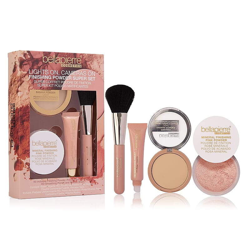 Bellapierre Lights On, Cameras On Finishing Powder 4 Pc Super Set