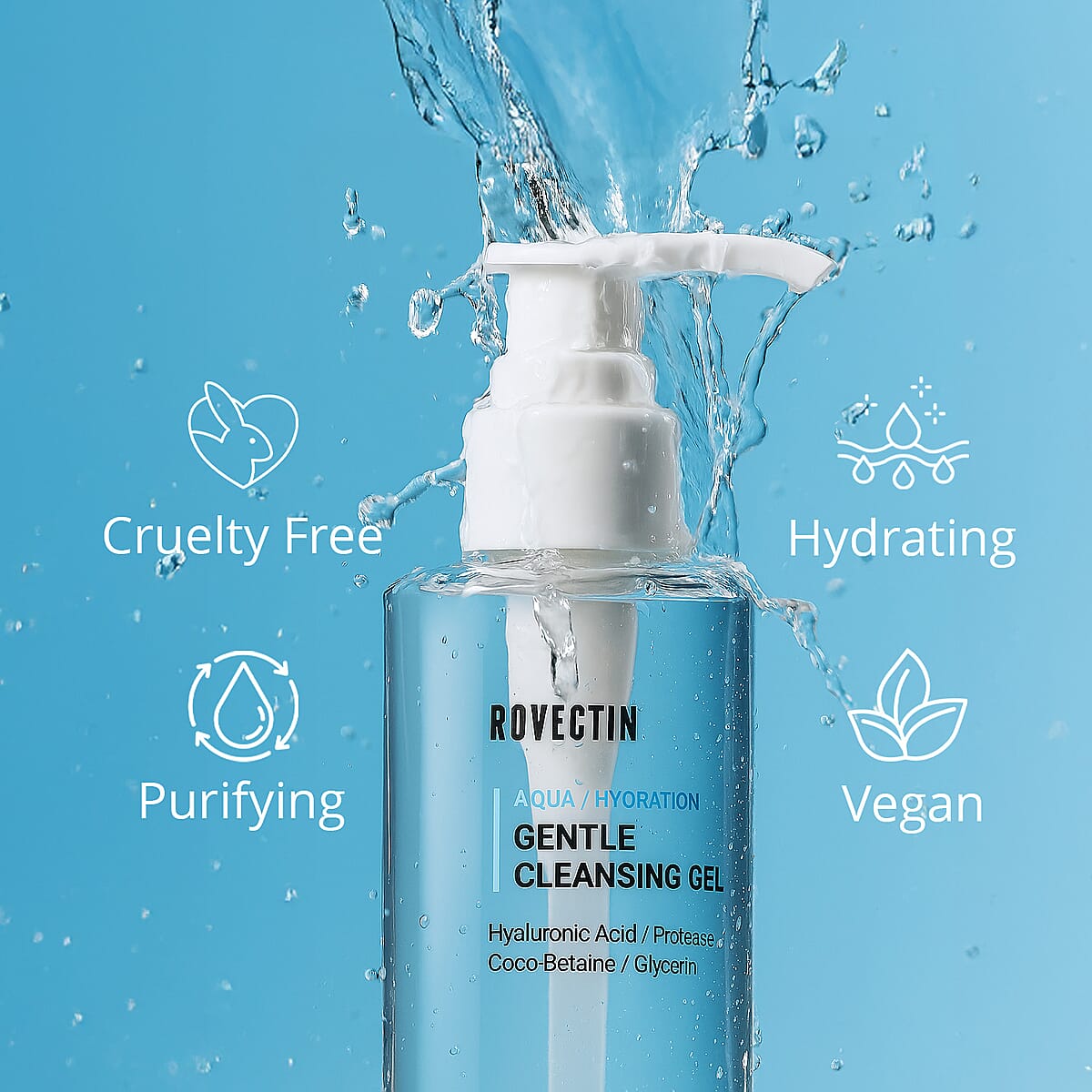 Rovectin Aqua Gentle Cleansing Gel 175ml image number 4