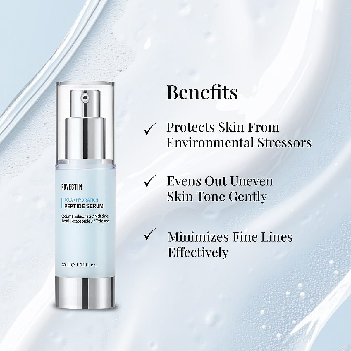 Rovectin Aqua Peptide Serum 30ml image number 4