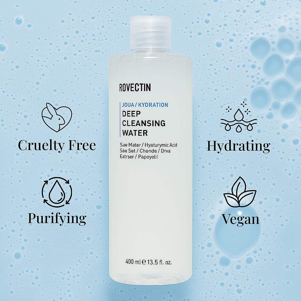 Rovectin Aqua Deep Cleansing Water 400ml image number 3