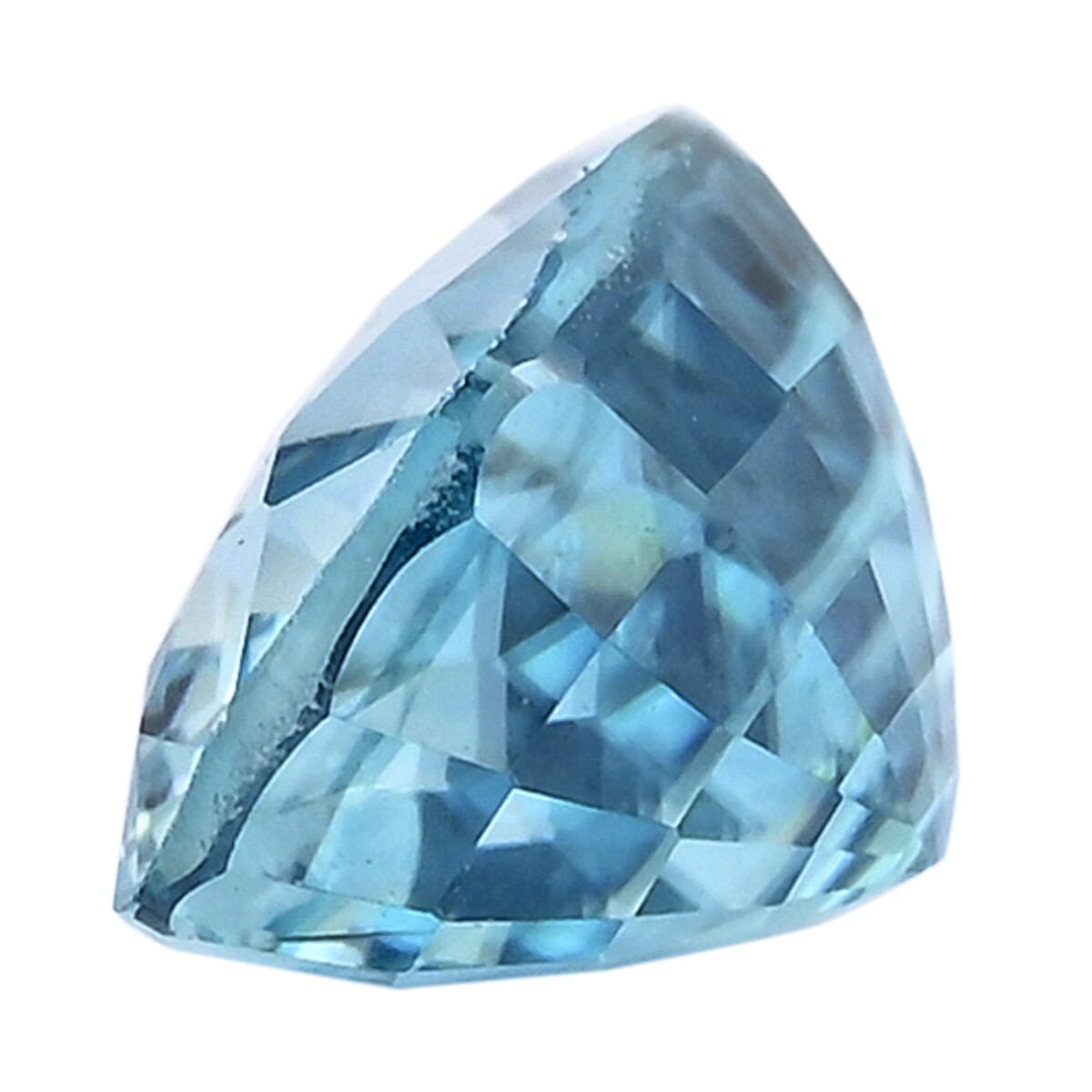 AAAA Blue Zircon (Cush 8x6 mm) 2.70 ctw image number 1