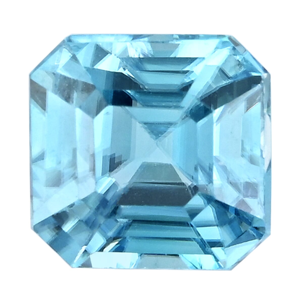 Asscher Cut AAAA Blue Zircon (Sqr 7x7 mm) 2.70 ctw image number 0
