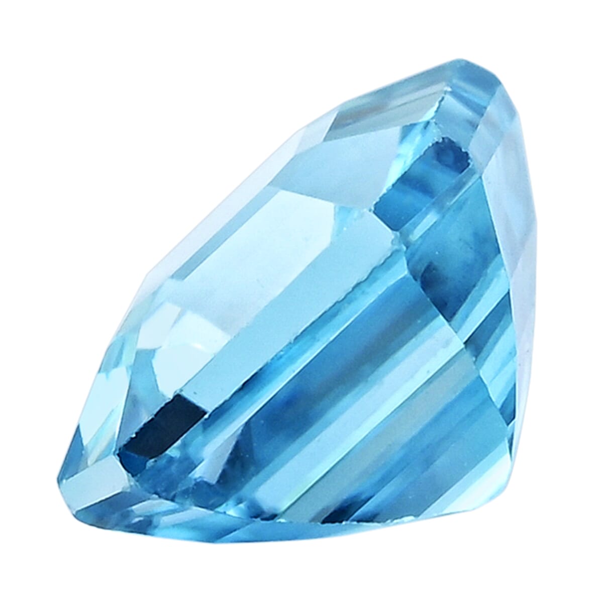 Asscher Cut AAAA Blue Zircon (Sqr 7x7 mm) 2.70 ctw image number 1