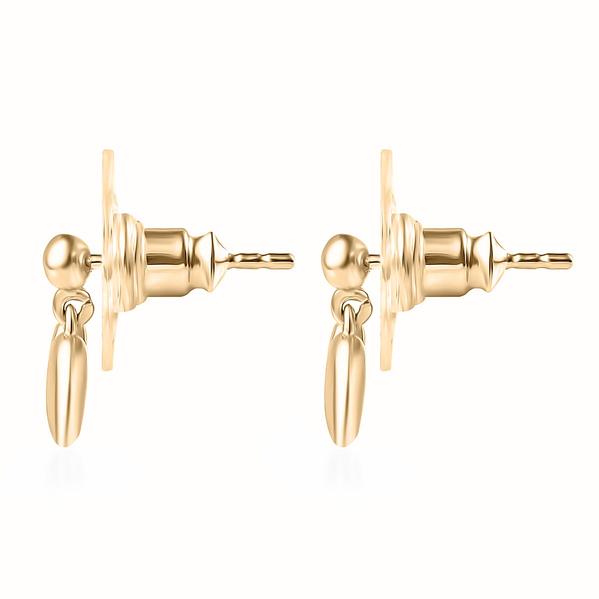Heart Earrings in 10K Yellow Gold 2 Grams (Del. in 10-12 Days) image number 2