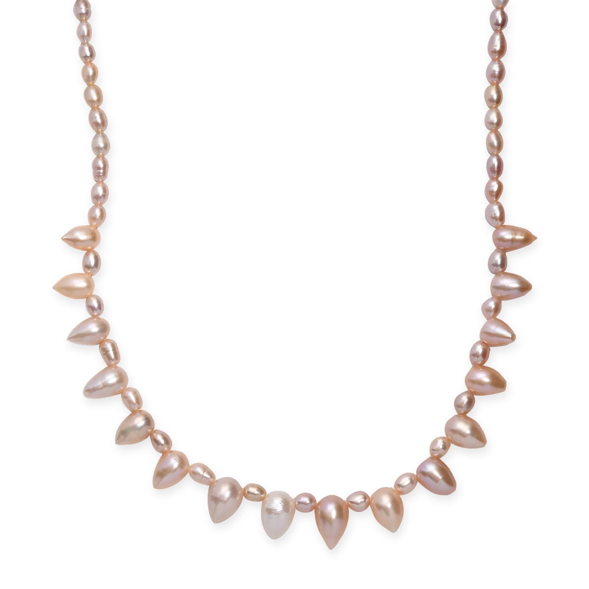 Multi Color Fresh Water Pearl Necklace in 18K Vermeil Yellow Gold Over Sterling Silver 18 Inches image number 0