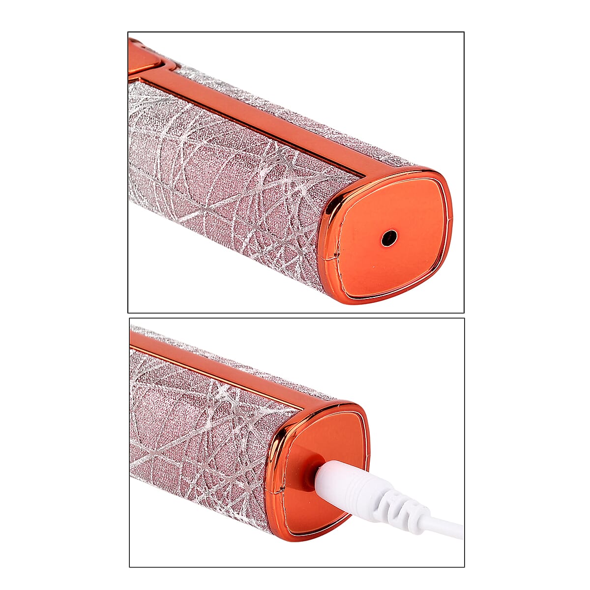 Livmore Beautech 2-in-1 Rechargeable Waterproof Lady Shaver with 2 Replaceable Heads and LED Light - Pink image number 8