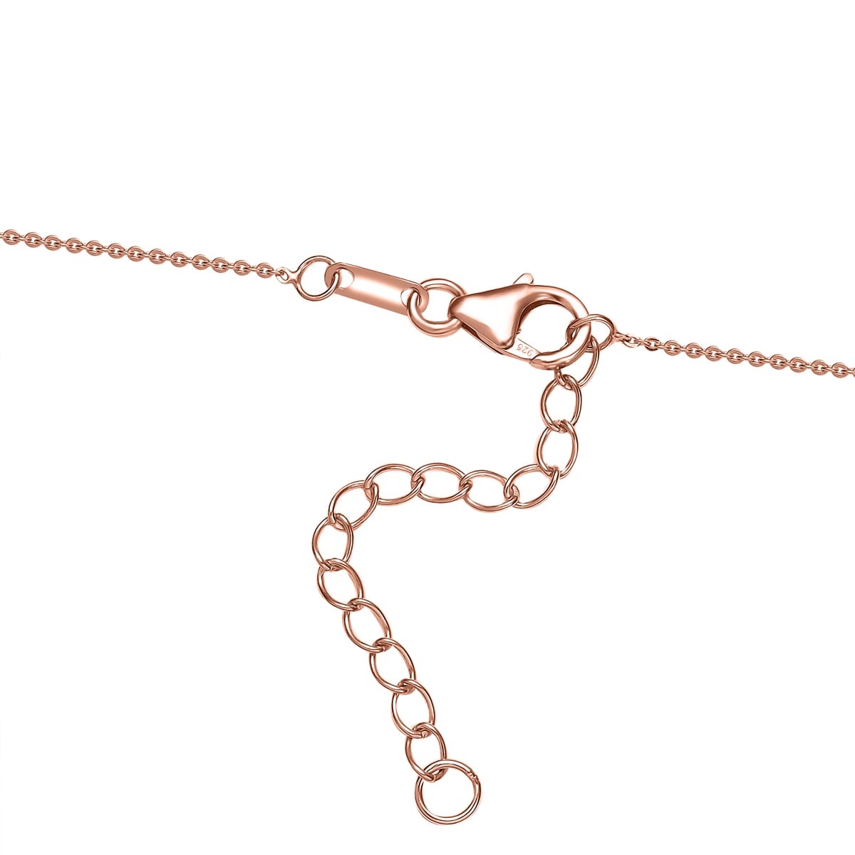 Luxuriant Lab Grown Pink Diamond VS 1.00 ctw Vines Necklace in 18K Vermeil Rose Gold Over Sterling Silver 18 Inches image number 4
