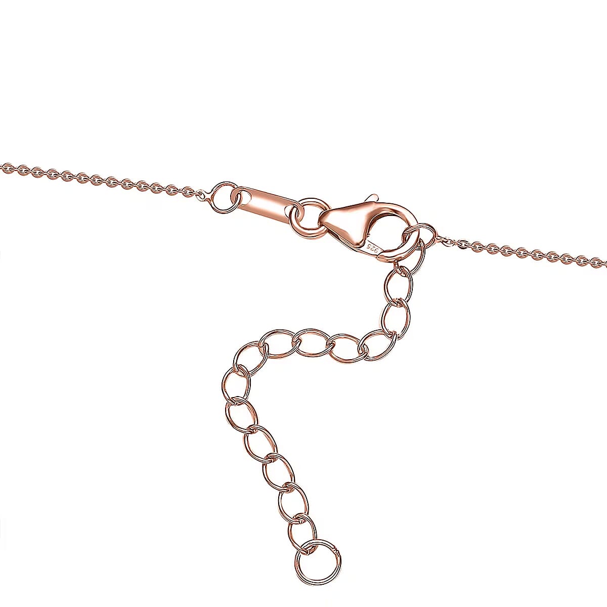 Luxuriant Lab Grown Pink Diamond (IR) VS 1.00 ctw Vines Necklace in 18K Vermeil Rose Gold Over Sterling Silver 18 Inches image number 7