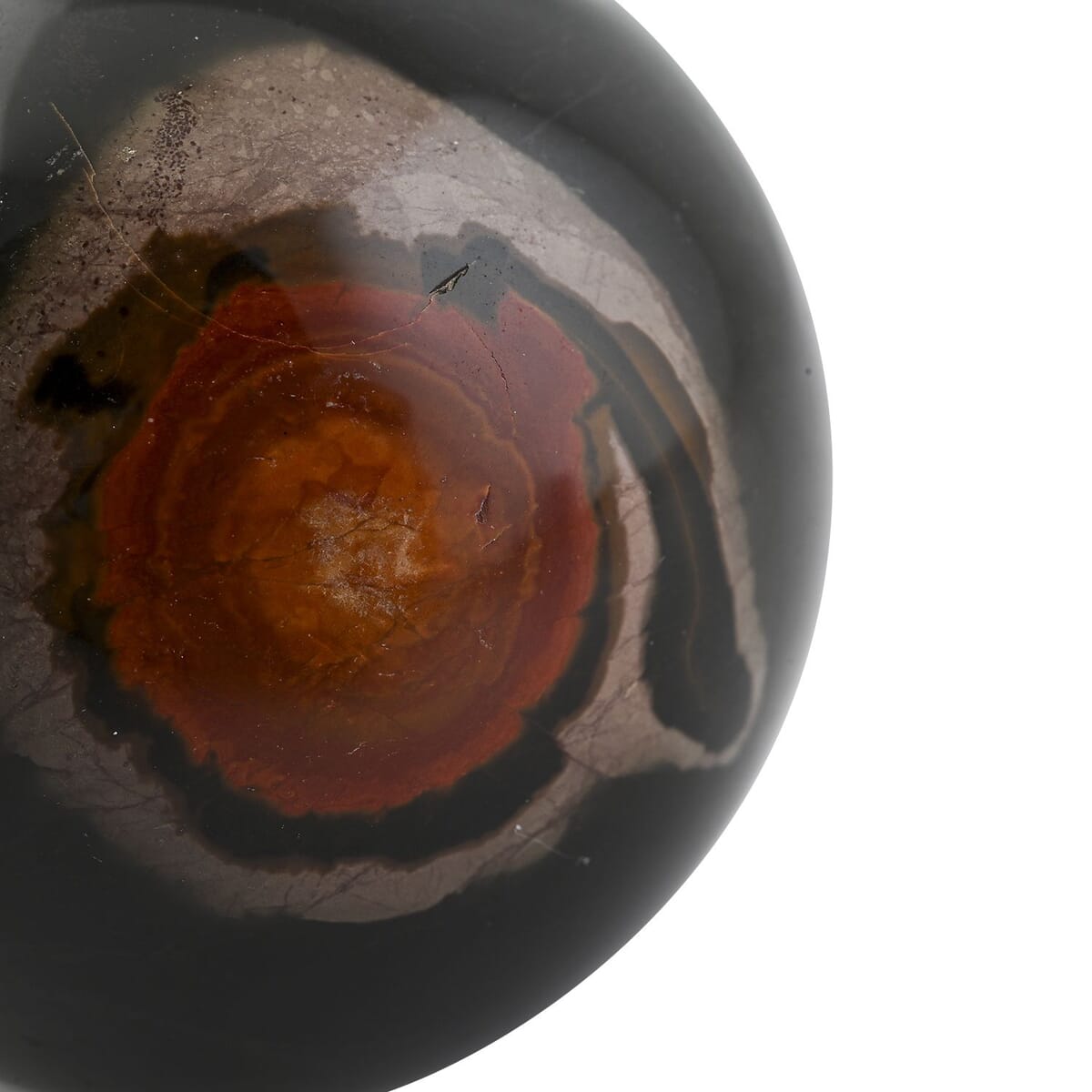 Multi Jasper Sphere -S Approx 1360ctw with Free Wood Stand 10 image number 2