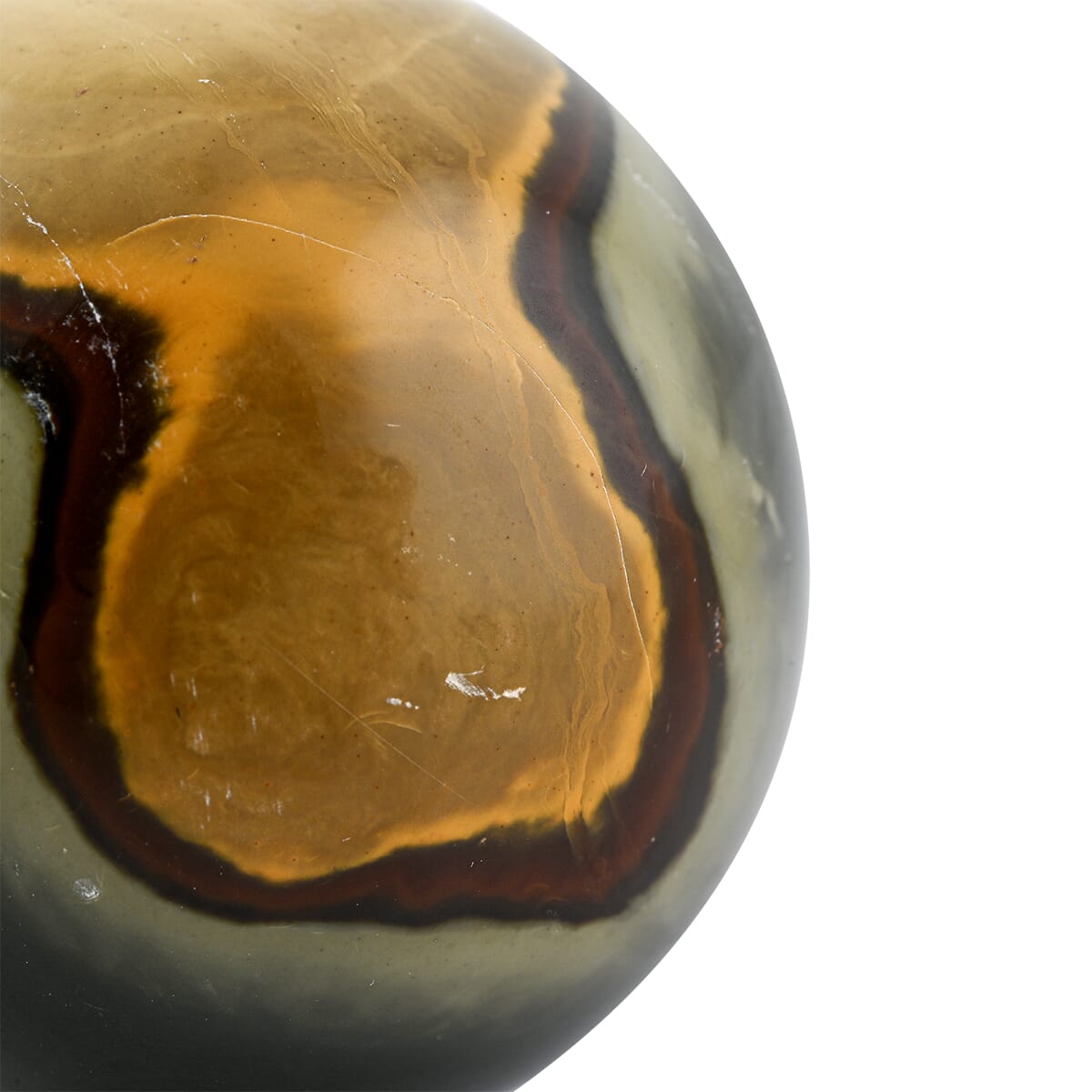 Multi Jasper Sphere -XS Approx 734ctw with Free Wood Stand 10 image number 2
