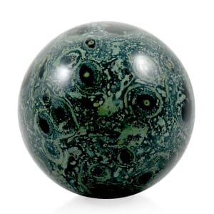 Jasper Kambaba Sphere -L Approx 3628ctw with Free Wood Stand 10