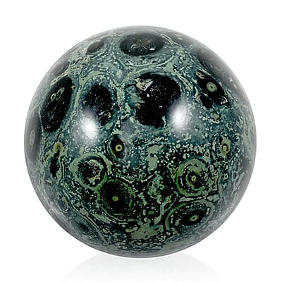 Jasper Kambaba Sphere -L Approx 3628ctw with Free Wood Stand 10
