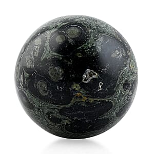 Jasper Kambaba Sphere -M Approx 2267ctw with Free Wood Stand 10
