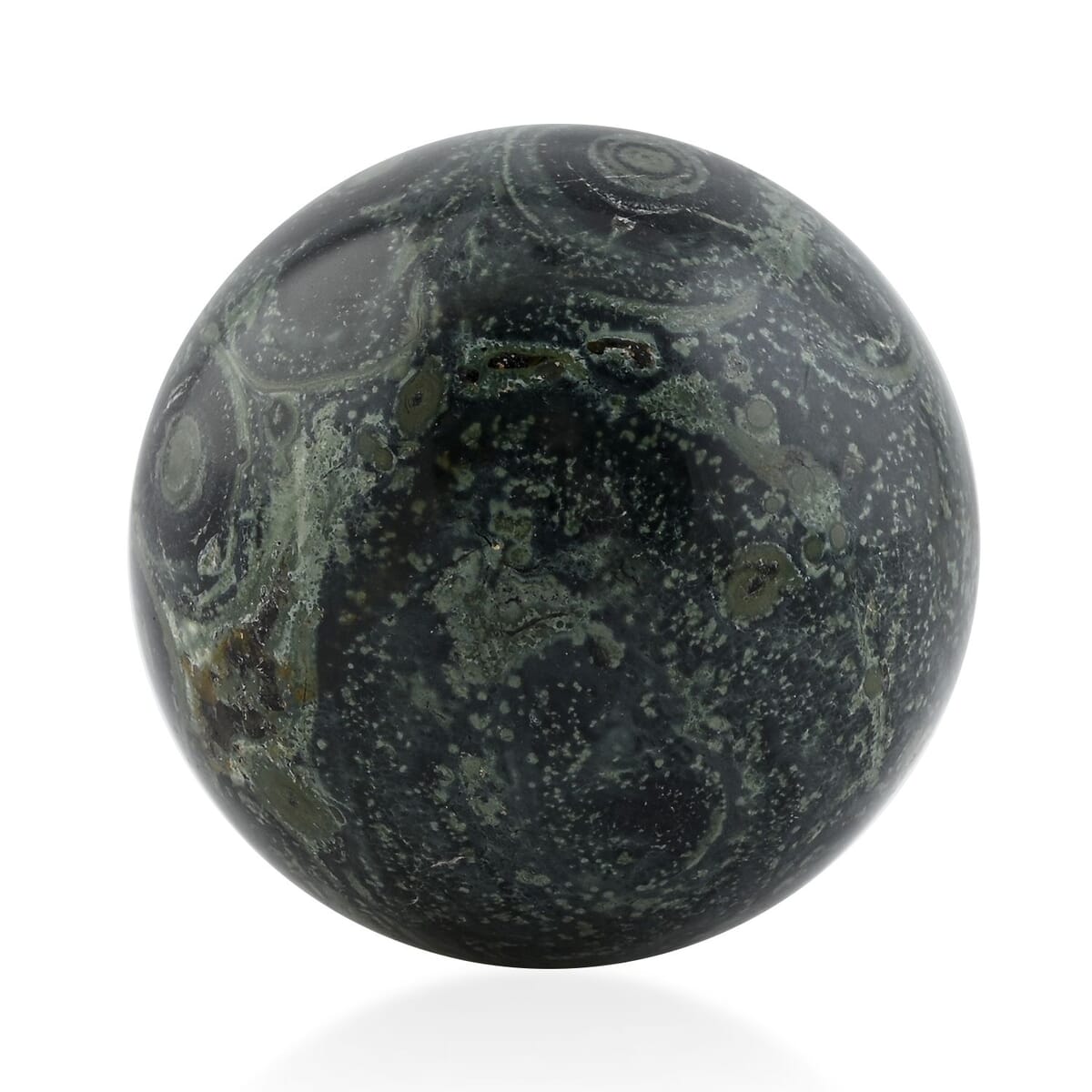 Jasper Kambaba Sphere -S Approx 1360ctw with Free Wood Stand 10 image number 1