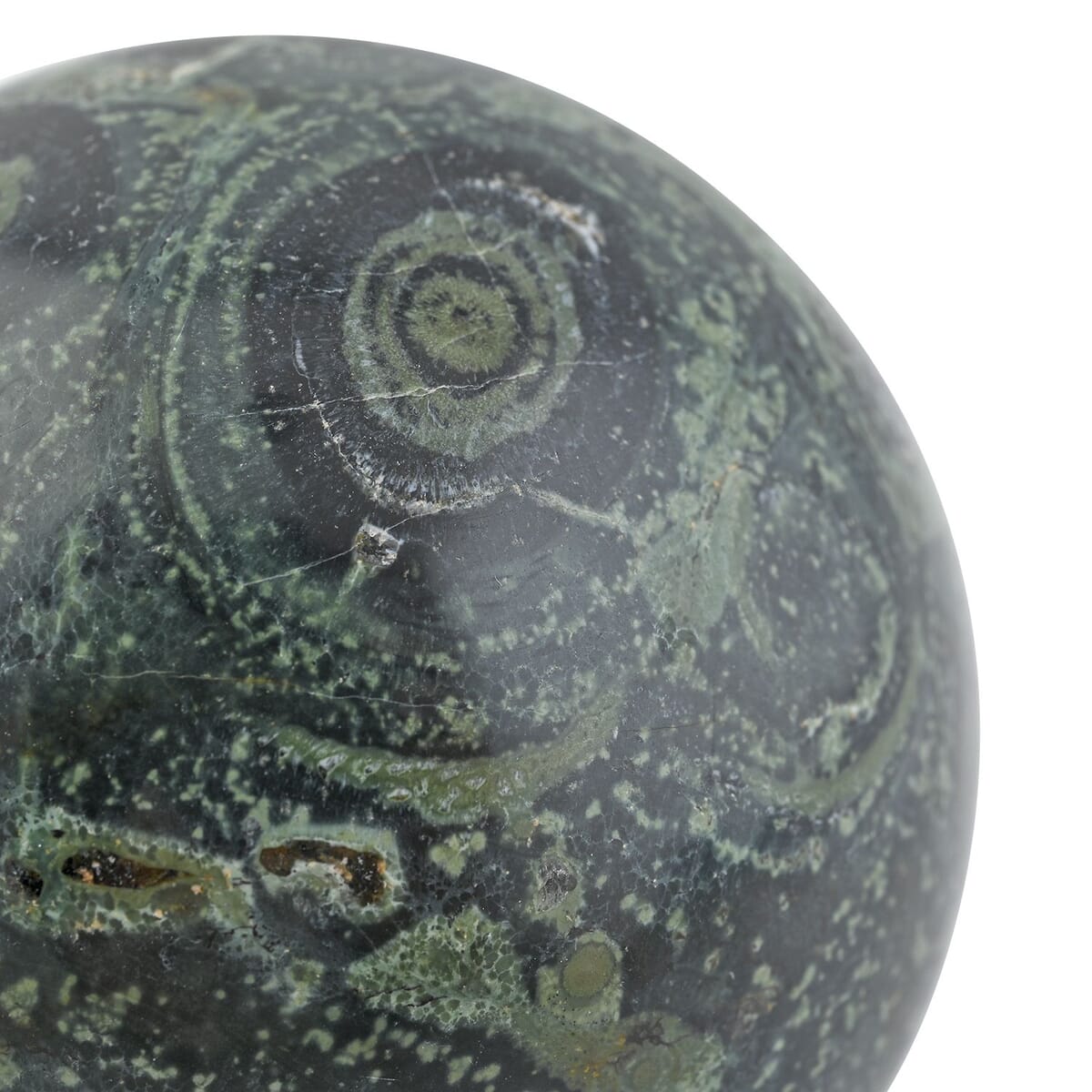 Jasper Kambaba Sphere -S Approx 1360ctw with Free Wood Stand 10 image number 2