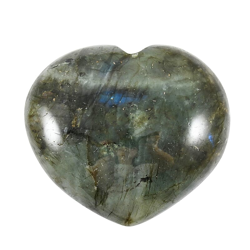 Labradorite Heart -L Approx 393ctw