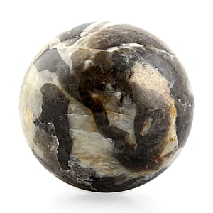 Microcline Yellow Sphere -M Approx 536.5ctw with Free Wood Stand 10