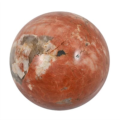 Moonstone Red Sphere -L Approx 2041.164ctw with Free Wood Stand 10