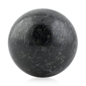 Nuummite Sphere -L Approx 2948ctw with Free Wood Stand 4
