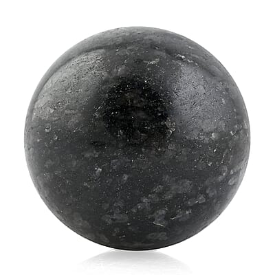 Nuummite Sphere -L Approx 2948ctw with Free Wood Stand 4