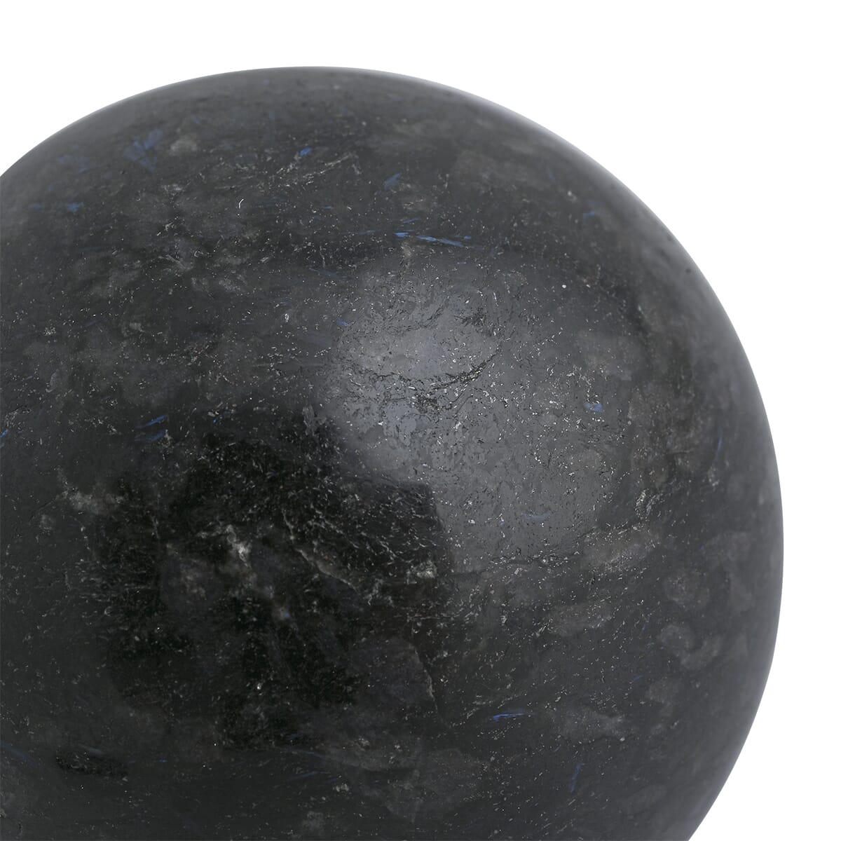Nuummite Sphere -L Approx 2948ctw with Free Wood Stand 4 image number 2
