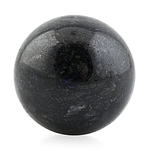 Nuummite Sphere -S Approx 1814ctw with Free Wood Stand 4