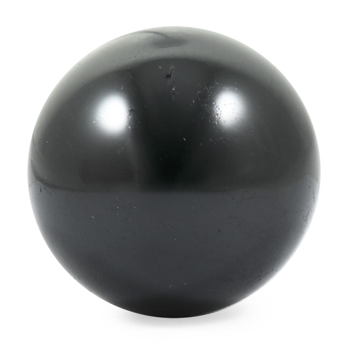Tourmaline Black Sphere -S Approx 907ctw with Free Wood Stand 10 image number 0