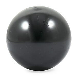 Tourmaline Black Sphere -S Approx 907ctw with Free Wood Stand 10