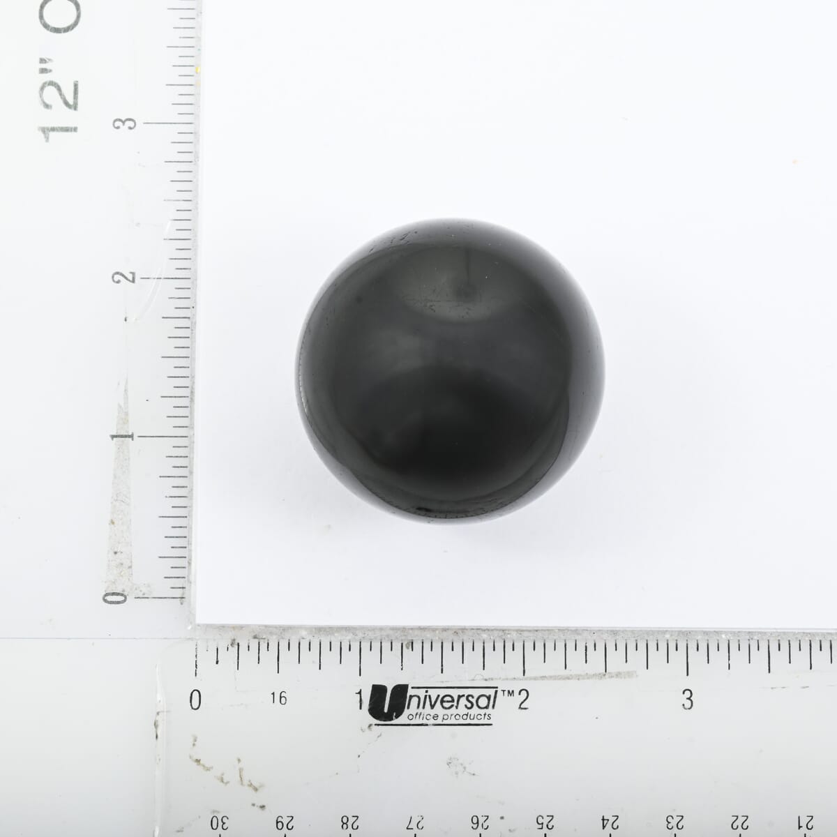 Tourmaline Black Sphere -S Approx 907ctw with Free Wood Stand 10 image number 2