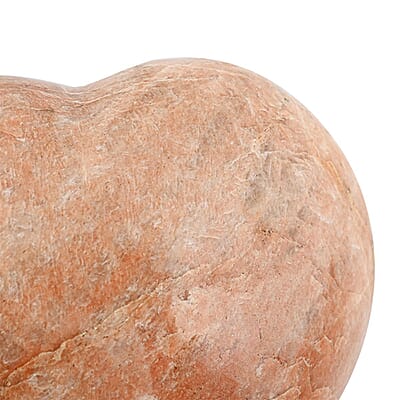 Orange Moonstone Heart -L Approx 1360.776ctw