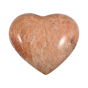 Orange Moonstone Heart -M Approx 907.184ctw