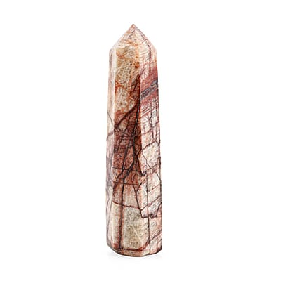Pink Feldspar Prism Tower -L Approx 907.184ctw