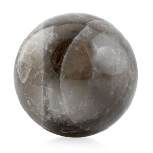 Smocky Quartz Sphere -L Approx 2494.756ctw with Free Wood Stand 10
