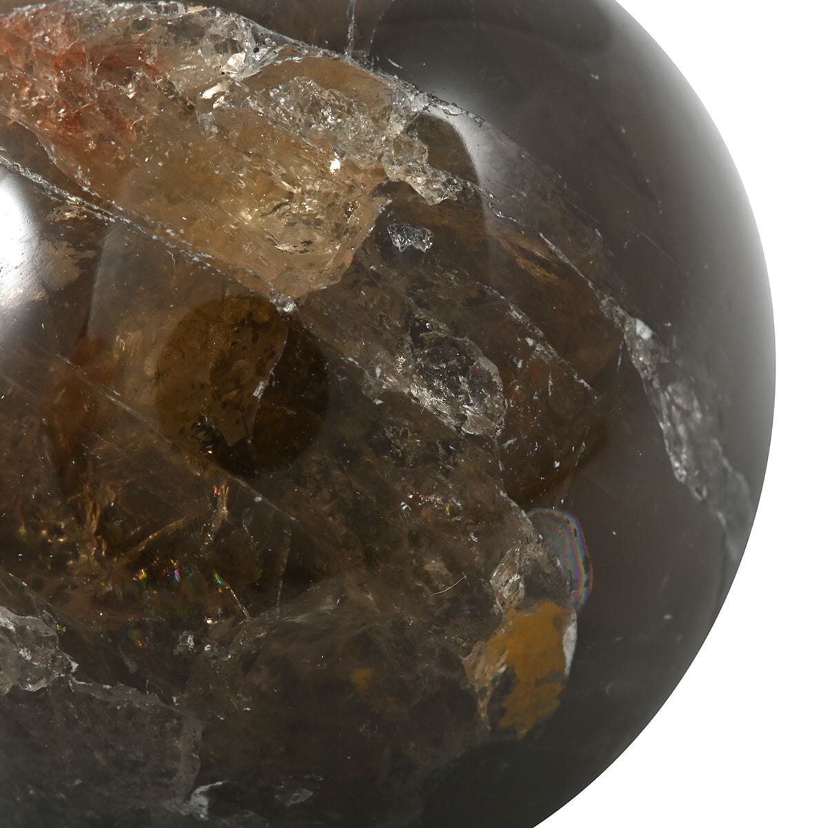Smocky Quartz Sphere -S Approx 549ctw with Free Wood Stand 10 image number 2