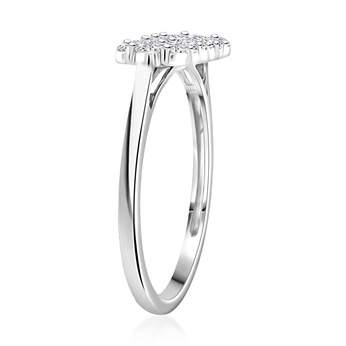 Diamond G-H SI 1.05 ctw Ring in 900 Platinum (Size 6.5) image number 3