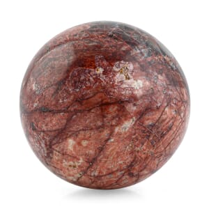 Pink Feldspar Sphere -M Approx 907.184ctw with Free Wood Stand 10