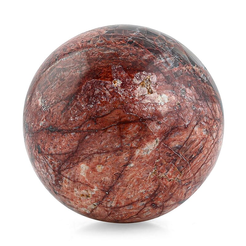 Pink Feldspar Sphere -M Approx 907.184ctw