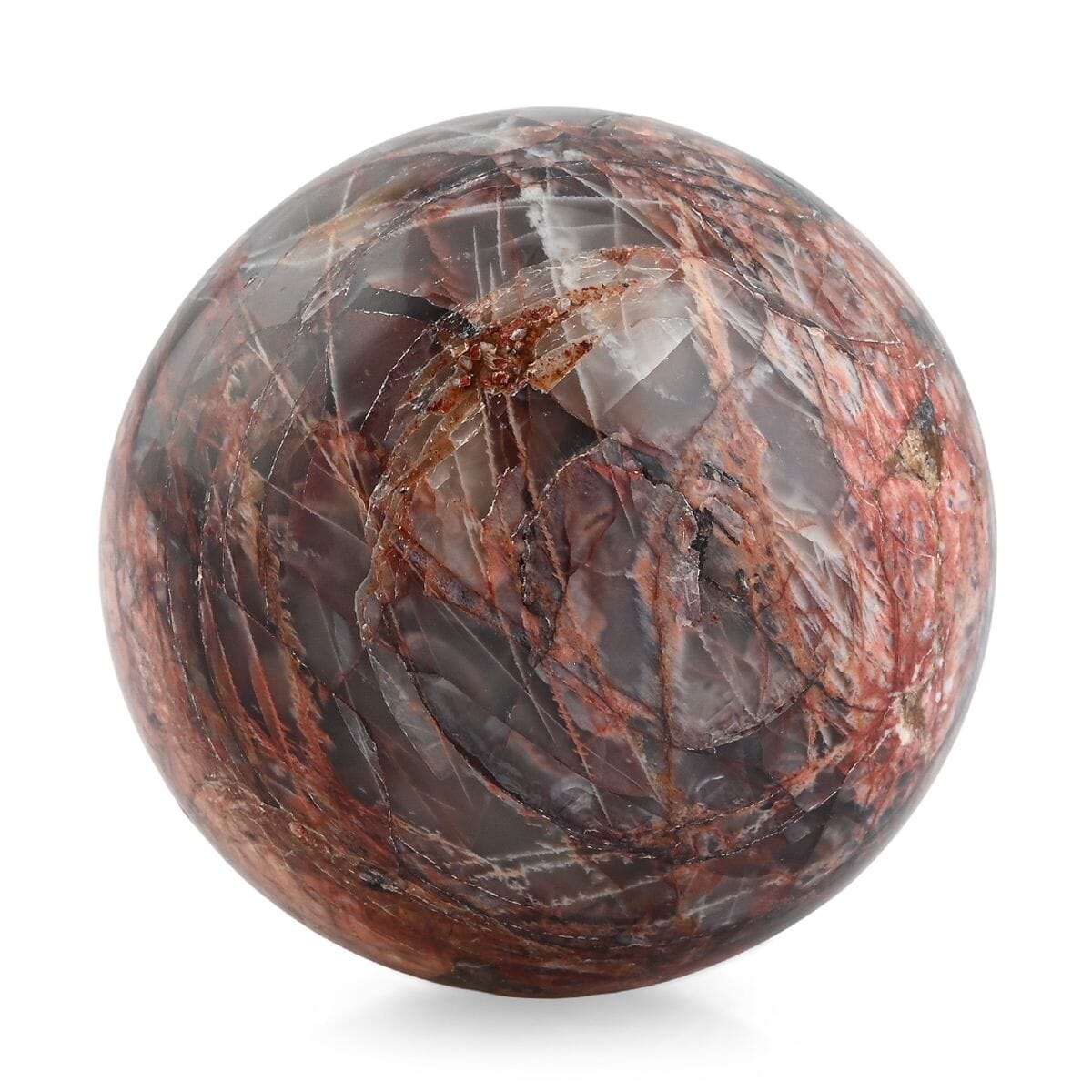 Pink Feldspar Sphere -M Approx 907.184ctw image number 1
