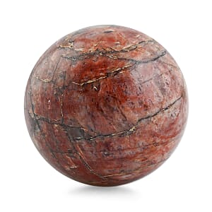 Pink Feldspar Sphere -S Approx 490.5ctw with Free Wood Stand 10