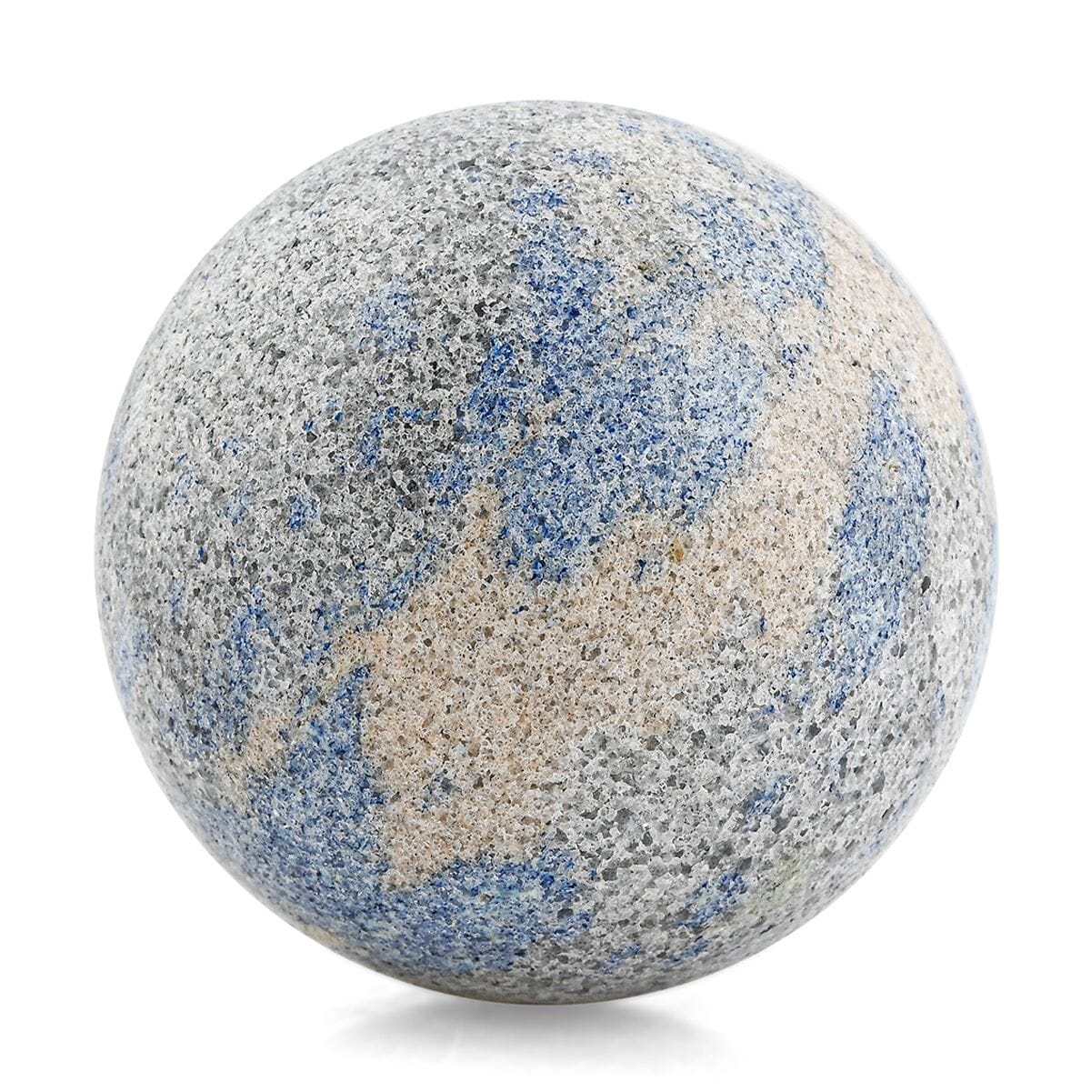 Quartz Blue Sphere -S Approx 907ctw with Free Wood Stand 4 image number 0