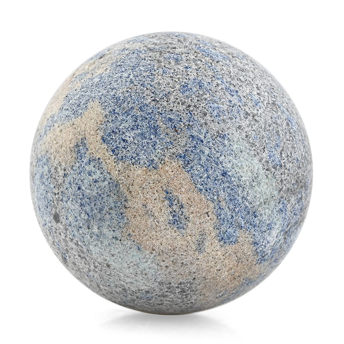 Quartz Blue Sphere -S Approx 907ctw with Free Wood Stand 4 image number 1