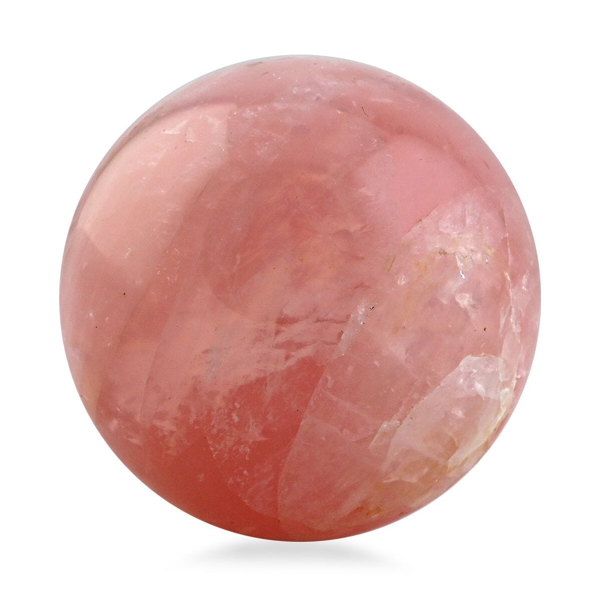 Rose Quartz Sphere -L Approx 1360ctw with Free Wood Stand 10 image number 1